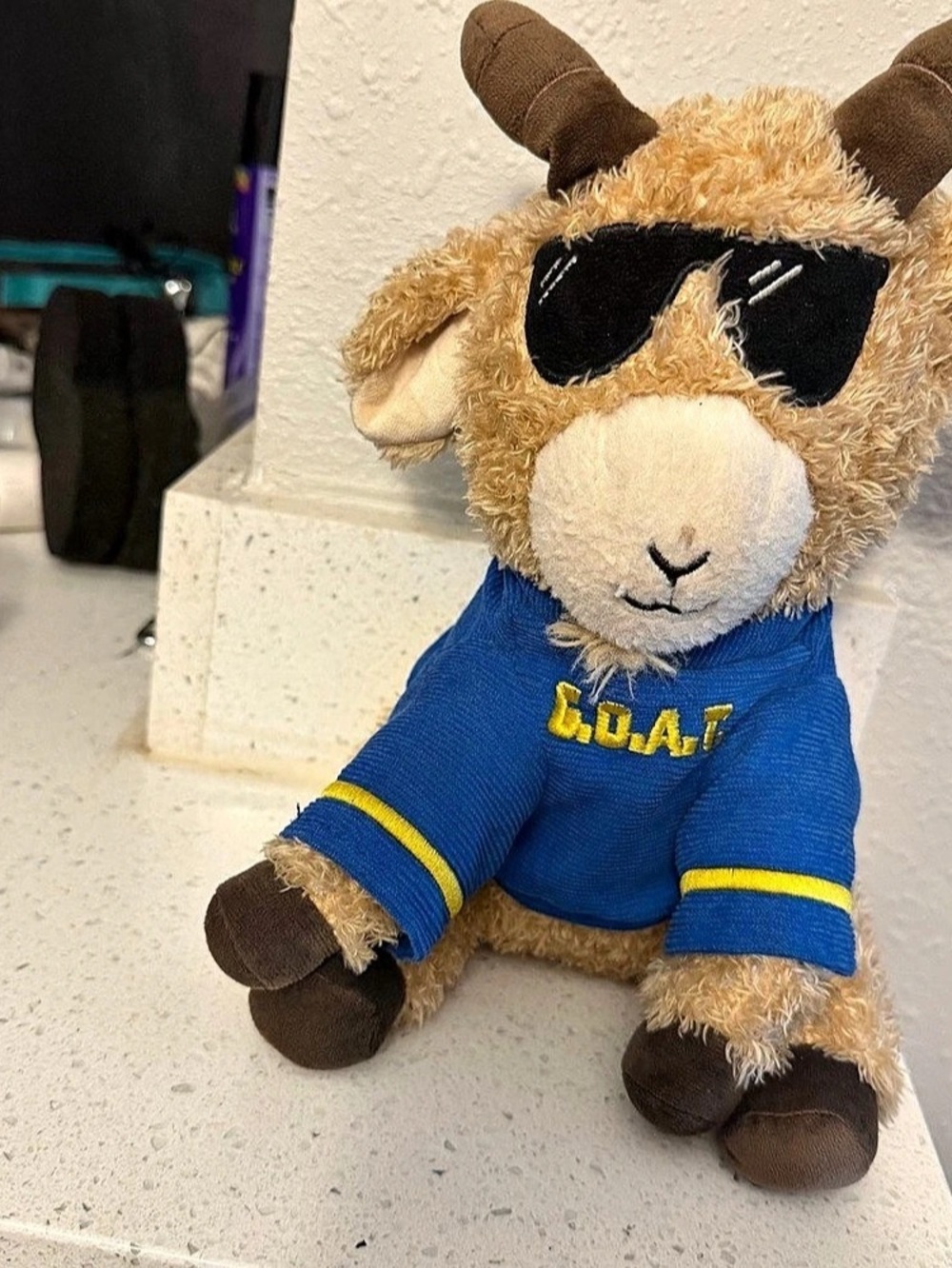 Build-A-Bear Workshop Goat Stuffed Animal Blue & Brown